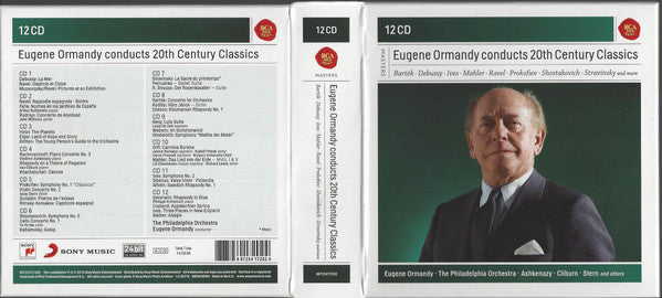 Eugene Ormandy – Various : Eugene Ormandy Conducts 20th Century Classics (12xCD, Comp, Mono, RM + Box)