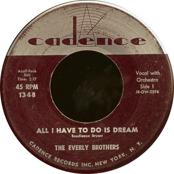 Everly Brothers : All I Have To Do Is Dream / Claudette (7", Single, Roc)