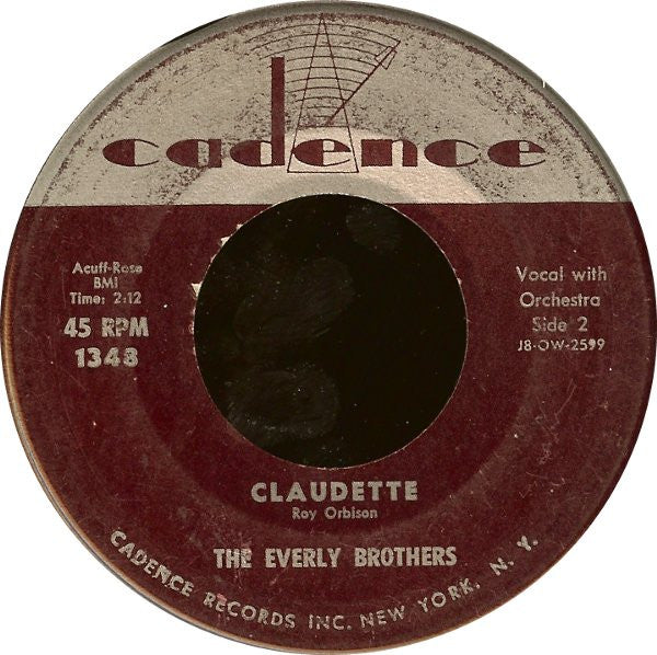 Everly Brothers : All I Have To Do Is Dream / Claudette (7", Single, Roc)