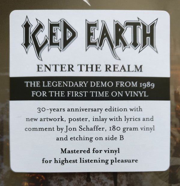 Iced Earth : Enter The Realm (LP, S/Sided, EP, Etch, RE)