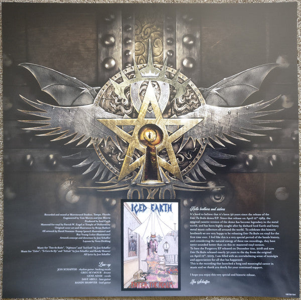 Iced Earth : Enter The Realm (LP, S/Sided, EP, Etch, RE)