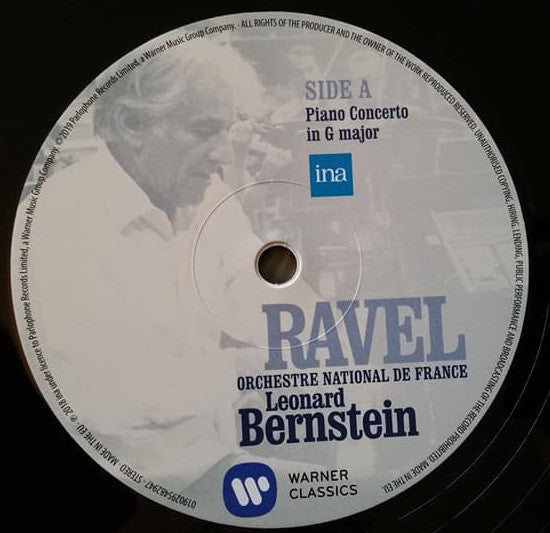 Maurice Ravel, Orchestre National De France, Leonard Bernstein : Concerto In G / La Valse / Boléro (LP)