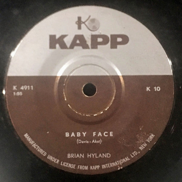 Brian Hyland : Baby Face (7")