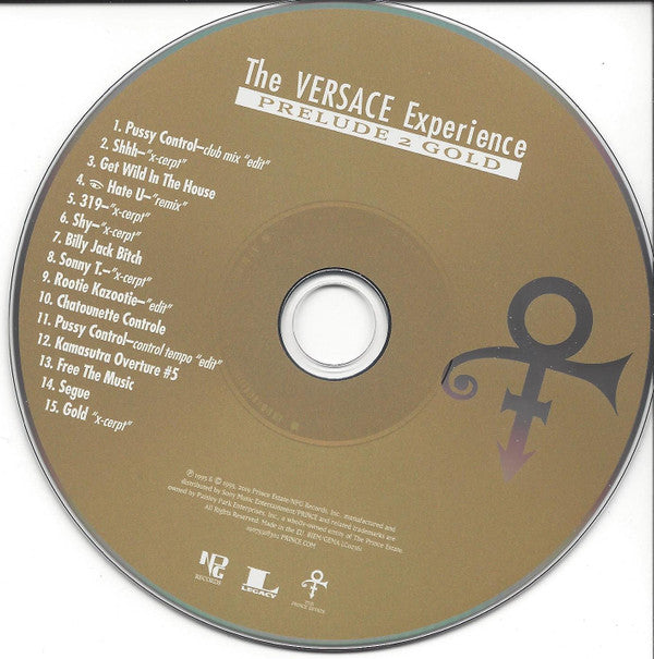 The Artist (Formerly Known As Prince) : The Versace Experience - Prelude 2 Gold (CD, RE)