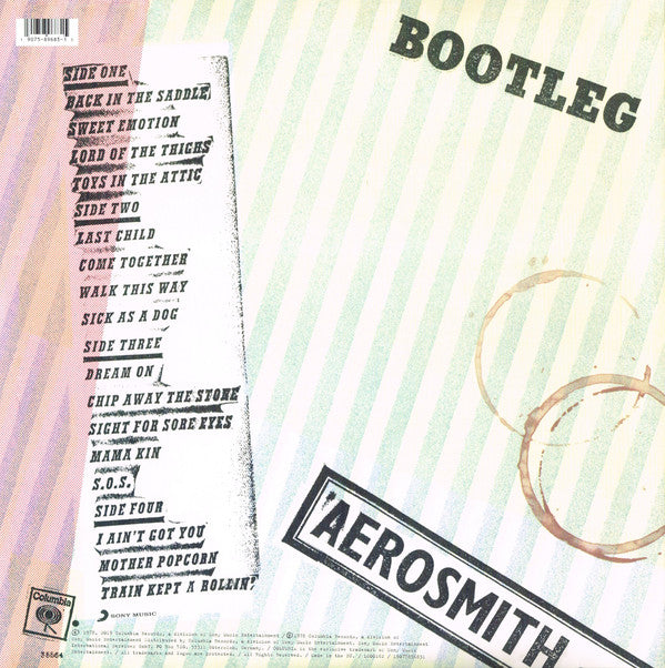 Aerosmith : Live! Bootleg (2xLP, Album, RE, RM)