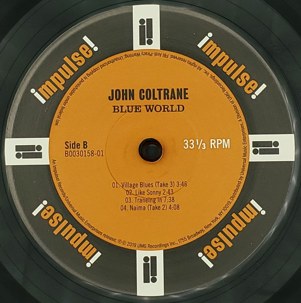 John Coltrane : Blue World (LP, Album, Mono, 150)