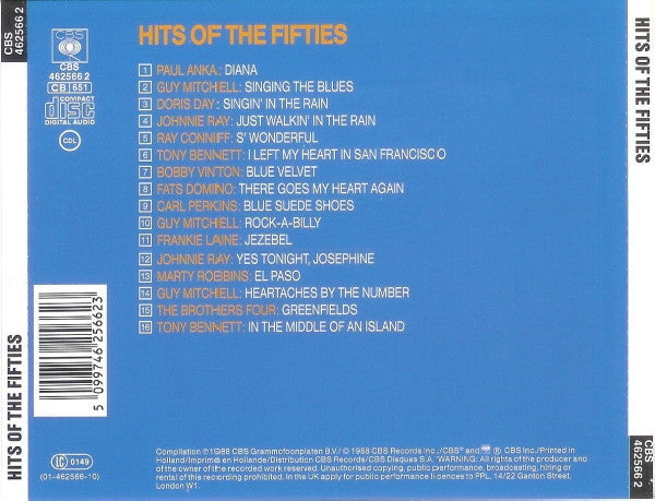 Various : Hits Of The Fifties (CD, Comp)