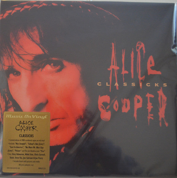 Alice Cooper (2) : Classicks (2xLP, Comp, Ltd, Num, RE, Red)