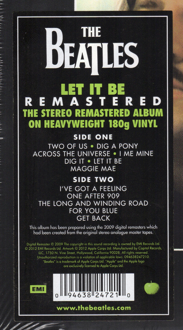 The Beatles : Let It Be (LP, Album, RE, RM, 180)