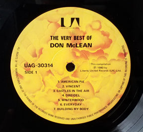 Don McLean : The Very Best Of Don McLean (LP, Comp)