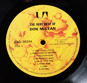 Don McLean : The Very Best Of Don McLean (LP, Comp)