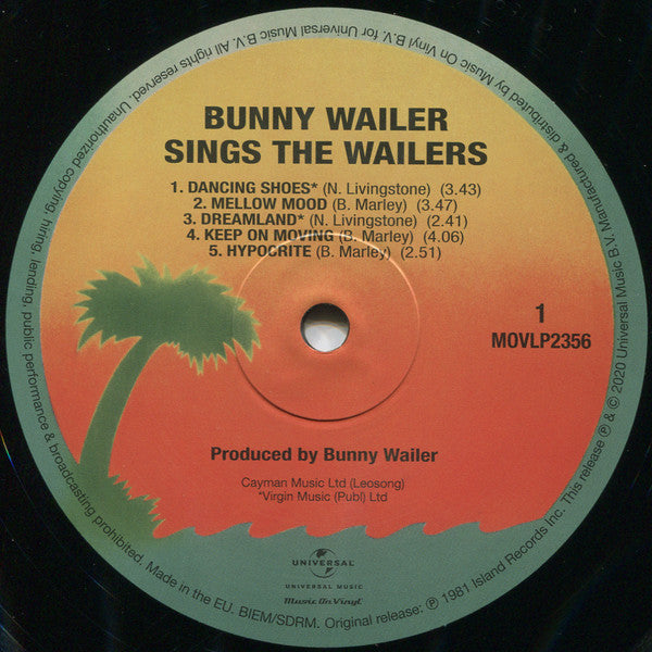 Bunny Wailer : Sings The Wailers (LP, Album, RE)