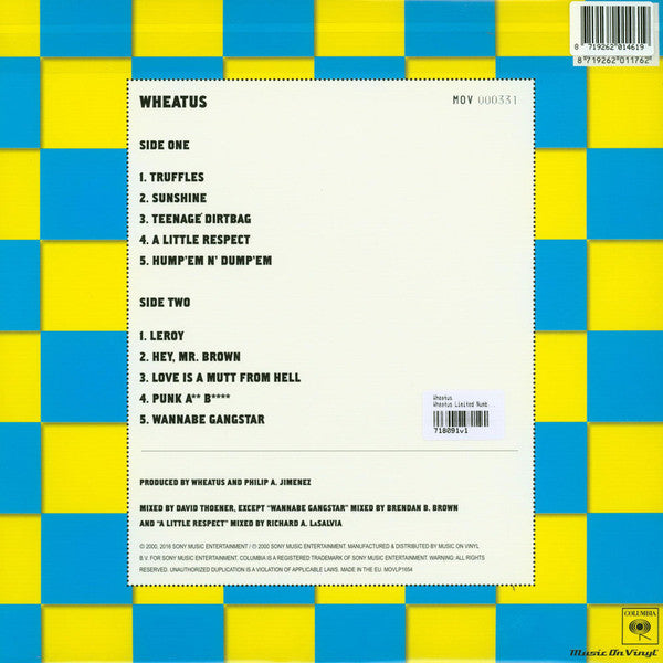 Wheatus : Wheatus (LP, Album, Ltd, Num, RE, Yel)