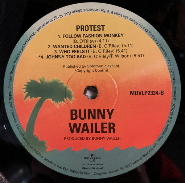 Bunny Wailer : Protest (LP, Album, RE, 180)