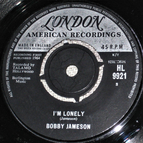 Bobby Jameson : I Wanna Love You (7")