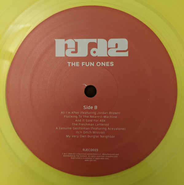 RJD2 : The Fun Ones (LP, Album, Ltd, Yel)