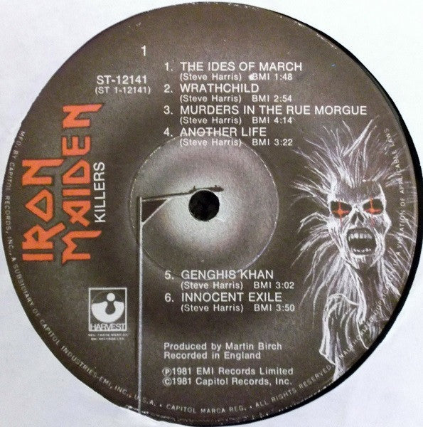 Iron Maiden : Killers (LP, Album, Los)