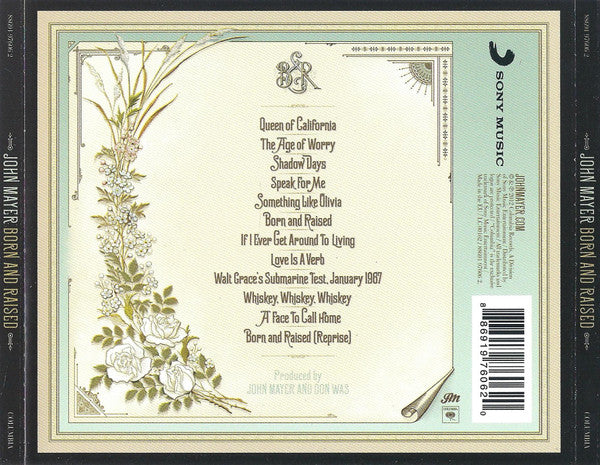 John Mayer : Born And Raised (CD, Album)