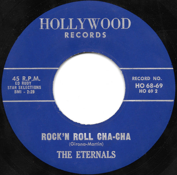 The Eternals (3) : Rockin' In The Jungle / Rock 'N' Roll Cha-Cha (7", Single, Blu)