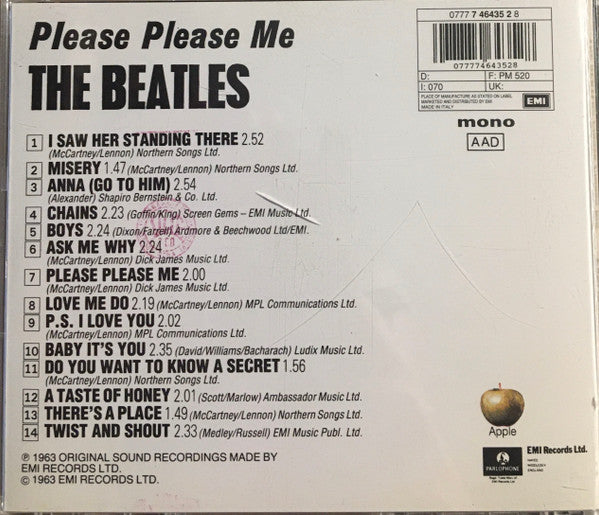 The Beatles : Please Please Me (CD, Album, Mono, RP)