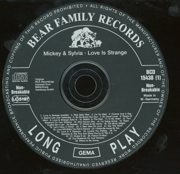 Mickey & Sylvia : Love Is Strange (2xCD, Comp)