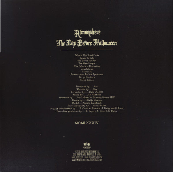 Atmosphere (2) : The Day Before Halloween (LP, Album, 180)