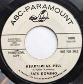 Fats Domino : Heartbreak Hill / Kansas City (7", Promo, Styrene, Mon)