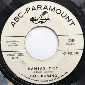 Fats Domino : Heartbreak Hill / Kansas City (7", Promo, Styrene, Mon)