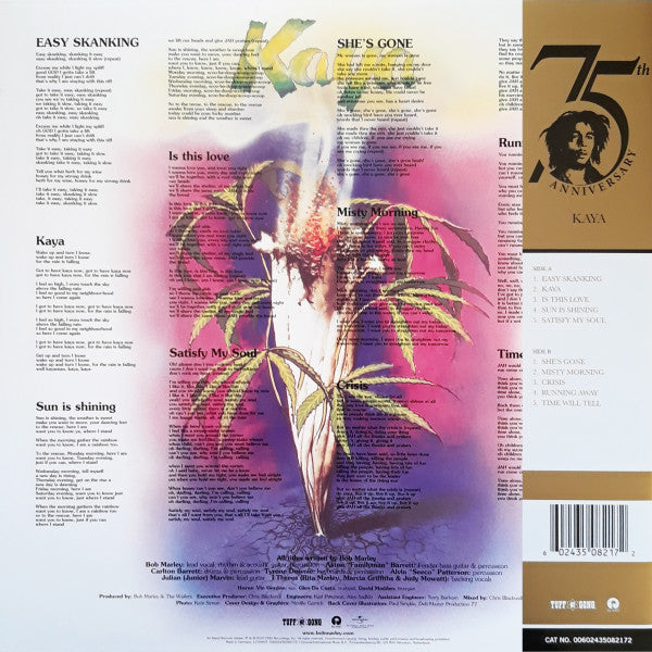 Bob Marley & The Wailers : Kaya (LP, Album, Ltd, RE, RM, Hal)
