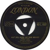 Mattie O'Neil : Don't Sell Daddy Any More Whiskey (7", Single)