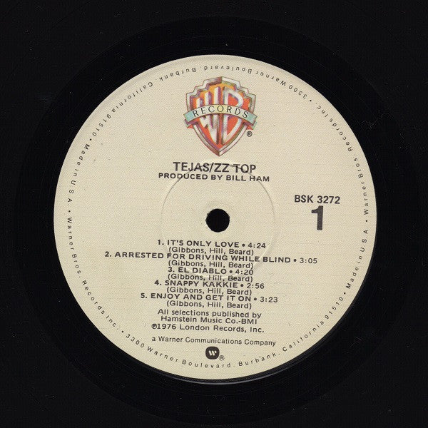 ZZ Top : Tejas (LP, Album, RE, Win)