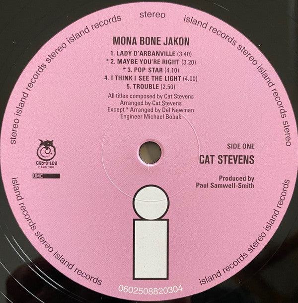 Cat Stevens : Mona Bone Jakon (LP, Album, RE, RM, 50t)