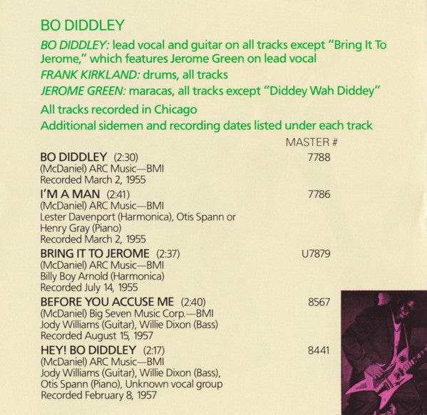 Bo Diddley : Bo Diddley / Go Bo Diddley (CD, Comp, RE, UNI)