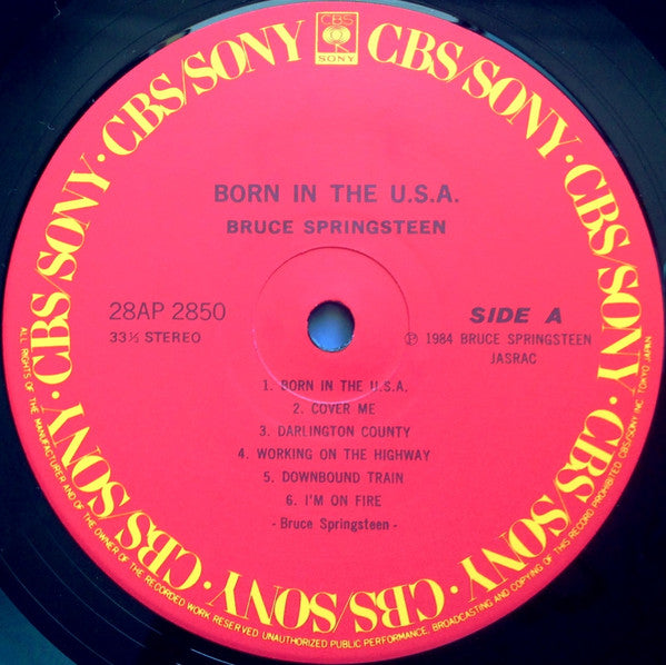 Bruce Springsteen = Bruce Springsteen : Born In The U.S.A. (LP, Album)