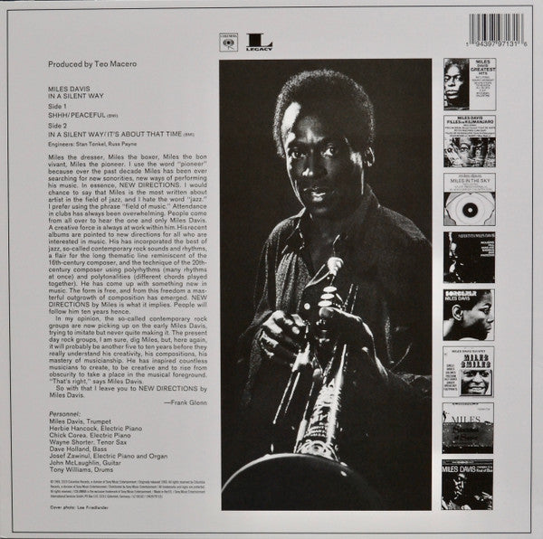 Miles Davis : In A Silent Way (LP, Album, RE, Whi)