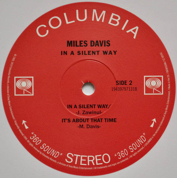 Miles Davis : In A Silent Way (LP, Album, RE, Whi)