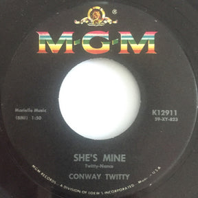 Conway Twitty : Is A Blue Bird Blue / She's Mine (7")