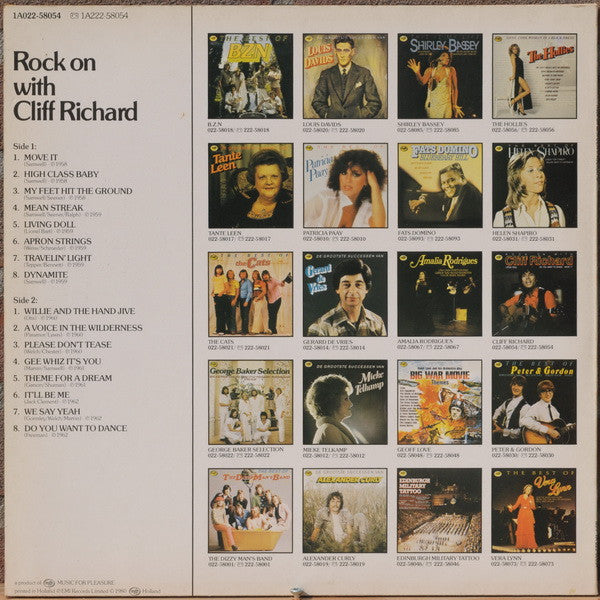 Cliff Richard : Rock On With Cliff Richard (LP, Comp)