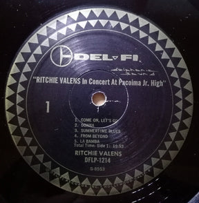 Ritchie Valens : In Concert At Pacoima Jr. High (LP, Mono)