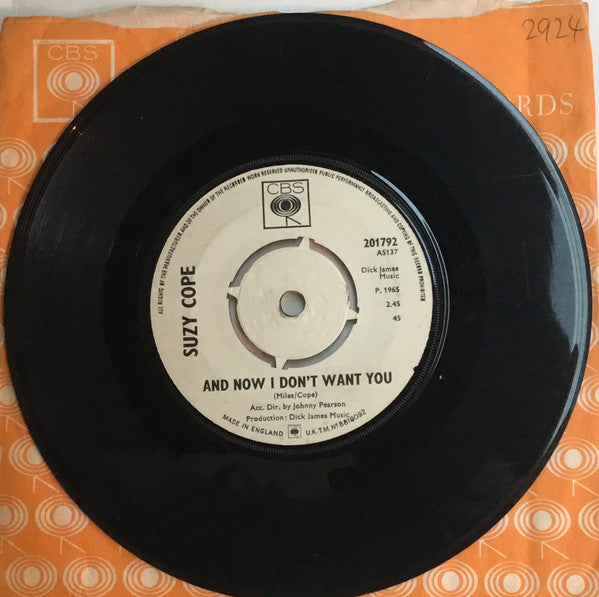 Suzy Cope : You Can’t Say I Never Told You (7", Promo)