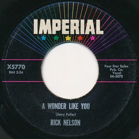 Ricky Nelson (2) : A Wonder LIke You / Everlovin' (7", Single)