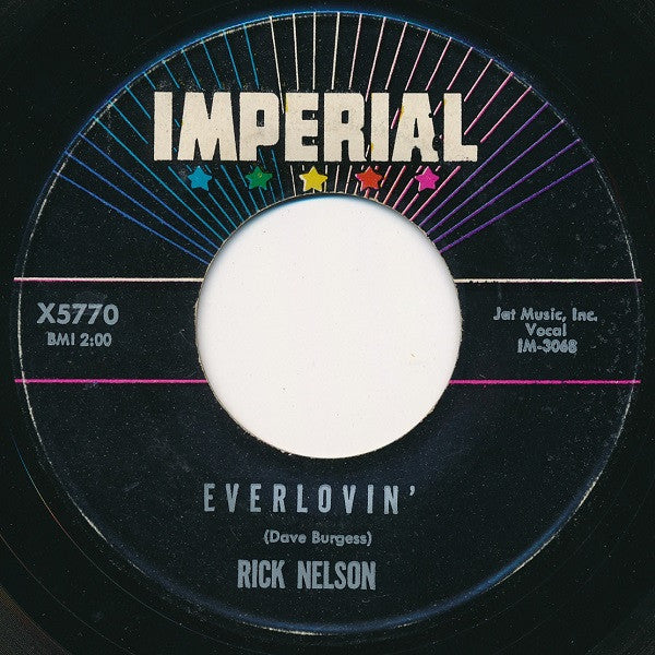 Ricky Nelson (2) : A Wonder LIke You / Everlovin' (7", Single)