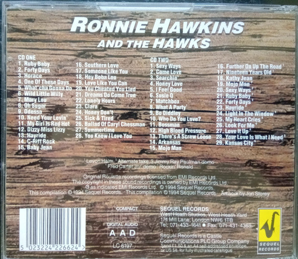 Ronnie Hawkins And The Hawks (2) : The Roulette Years (2xCD, Album, Comp)