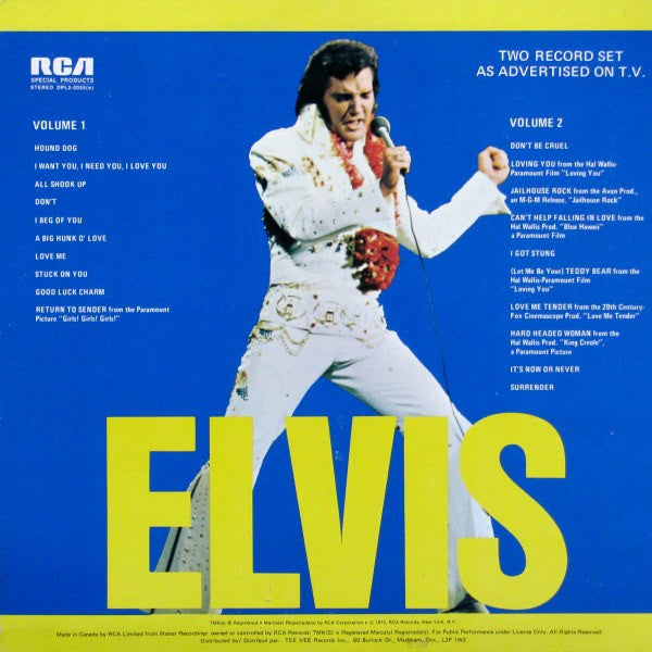 Elvis Presley : Elvis (2xLP, Comp)