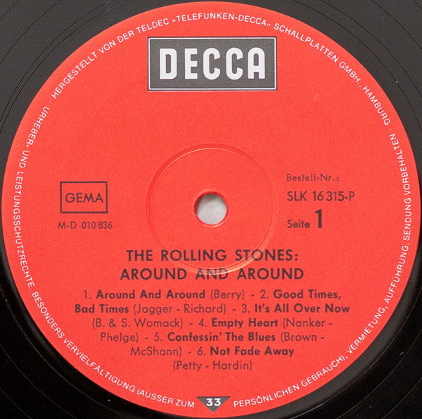 The Rolling Stones : Around And Around (LP, Album, Mono, RE)