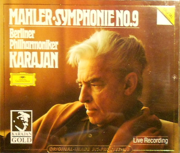 Gustav Mahler, Berliner Philharmoniker, Herbert von Karajan : Symphonie No. 9 (2xCD, Album, RE, RM)