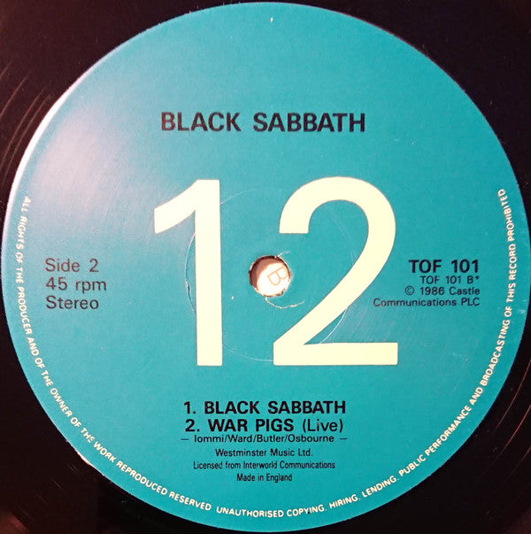 Black Sabbath : Archive 4 (12", EP, Ltd)