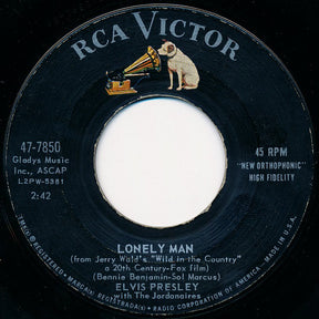 Elvis Presley : Surrender / Lonely Man (7", Single, Mono, Ind)