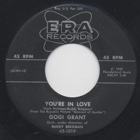 Gogi Grant : You're In Love / When The Tide Is High (7")