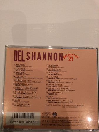 Del Shannon : Del Shannon Greatest Hit 21 (CD, Comp)